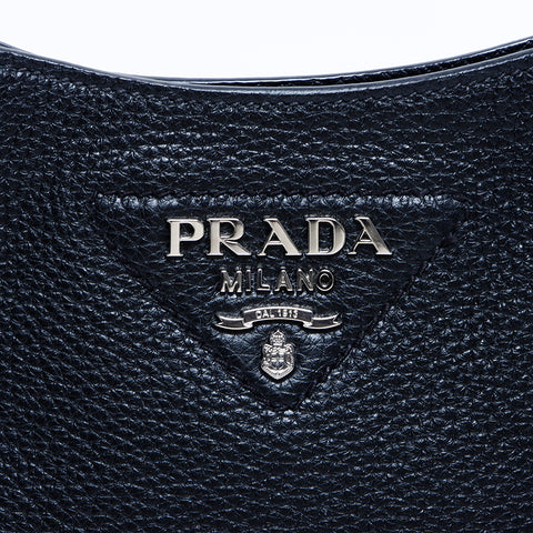 プラダ PRADA ポシェット シルバー金具 ショルダーバッグ ブラック WS7823