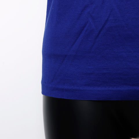 YVES SAINT LAURENT Size: M Rhinestone YSL logo Short sleeve T-shirt blue WS7832