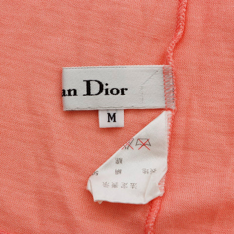 クリスチャンディオール Christian Dior サイズ:M シルク×コットン 半袖Ｔシャツ ピンク WS7833