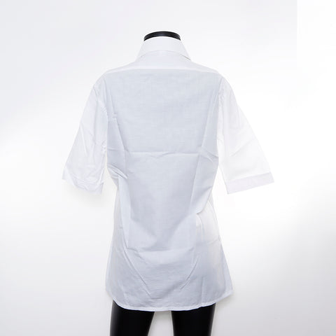 塞琳大小：37澳门全面图案短袖衬衫白色WS7834