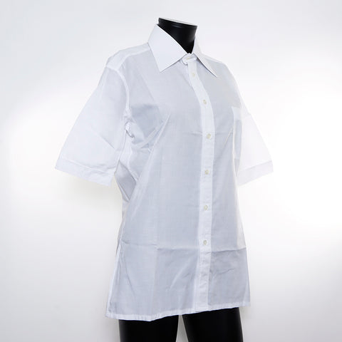 塞琳大小：37澳门全面图案短袖衬衫白色WS7834