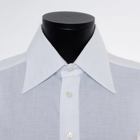 塞琳大小：37澳门全面图案短袖衬衫白色WS7834