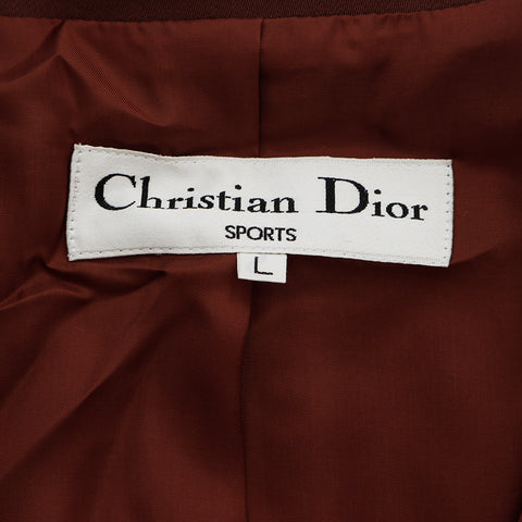 クリスチャンディオール Christian Dior サイズ:L スポーツ テーラードジャケット ジャケット ブラウン WS7837