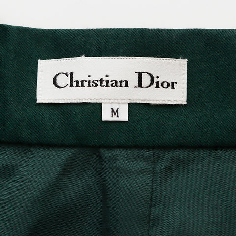 クリスチャンディオール Christian Dior サイズ:M タックパンツ パンツ グリーン WS7838