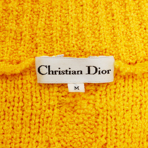 クリスチャンディオール Christian Dior サイズM タートルネック ニット ニット イエロー WS7839