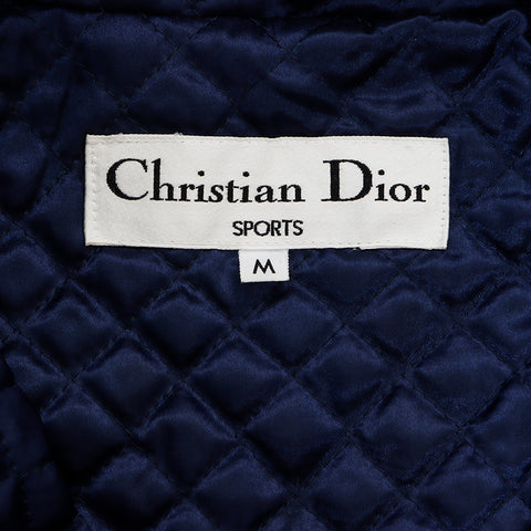 クリスチャンディオール Christian Dior サイズ:M キルティング ジャケット ネイビー WS7842