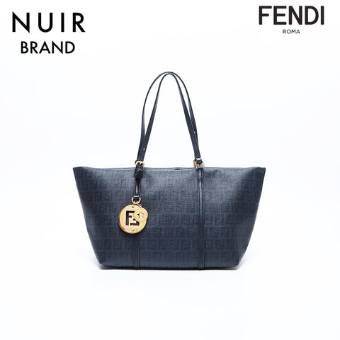 フェンディ FENDI ズッキーノ PVC ハンドバッグ ブラック WS7848