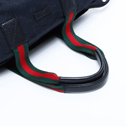 グッチ GUCCI GGキャンバス シェリーライン ハンドバッグ ブラック WS7851