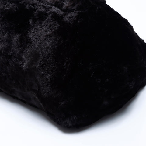Prada Canapa fur手提袋黑色WS7874