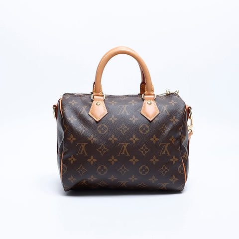 ルイ・ヴィトン LOUIS VUITTON MB3199 スピーディ 2way 25 モノグラム ハンドバッグ ブラウン WS7880