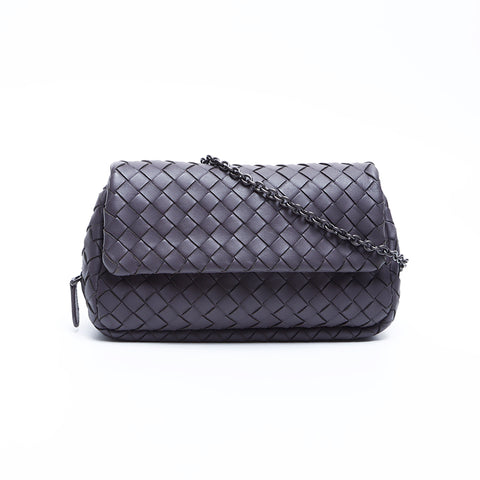 ボッテガヴェネタ BOTTEGAVENETA イントレチャート ショルダーバッグ ブラウン WS7884