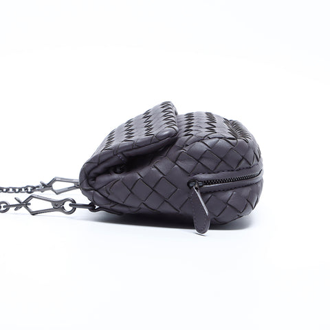 ボッテガヴェネタ BOTTEGAVENETA イントレチャート ショルダーバッグ ブラウン WS7884