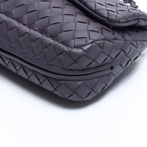 ボッテガヴェネタ BOTTEGAVENETA イントレチャート ショルダーバッグ ブラウン WS7884