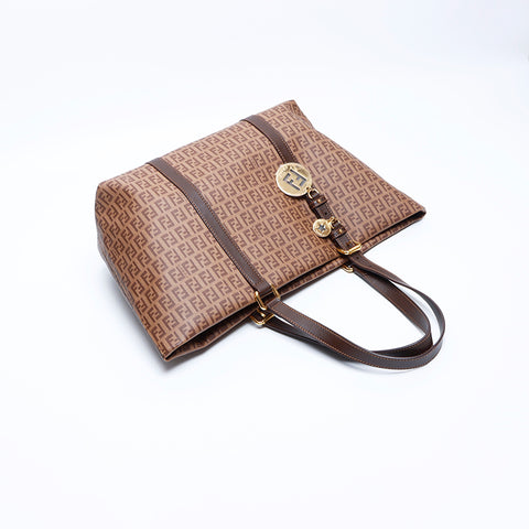 Fendi Zucchino肩带棕色WS7892