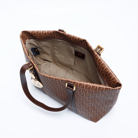 Fendi Zucchino肩带棕色WS7892