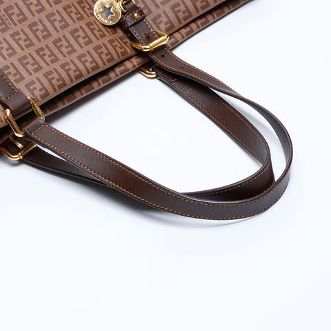 Fendi Zucchino肩带棕色WS7892