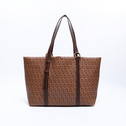 Fendi Zucchino肩带棕色WS7892