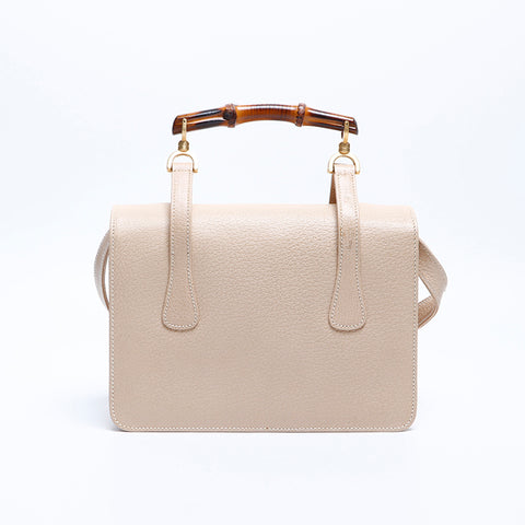 グッチ GUCCI バンブー ショルダーバッグ ベージュ WS7903