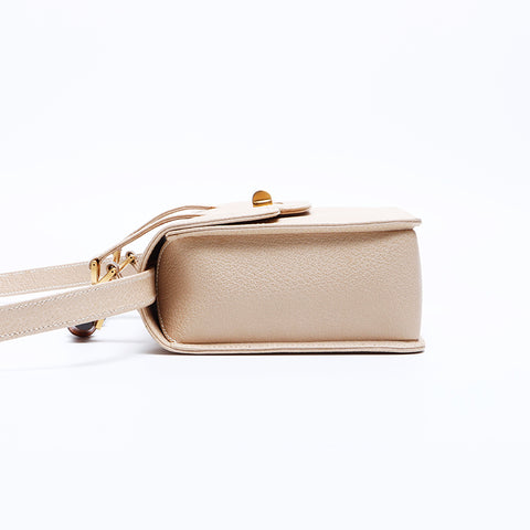 Gucci Bamboo Shoulder Bag Beige WS7903