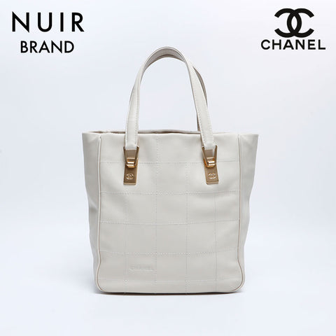 Chanel Chocolate Bar No. 8 Tote Bag Ivory WS7908