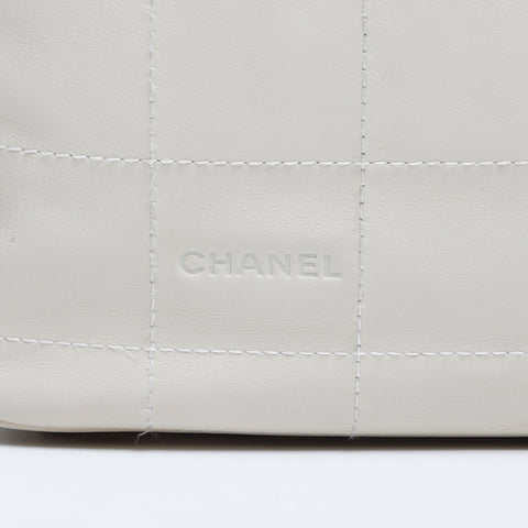 シャネル CHANEL チョコバー8番台 トートバッグ アイボリー WS7908