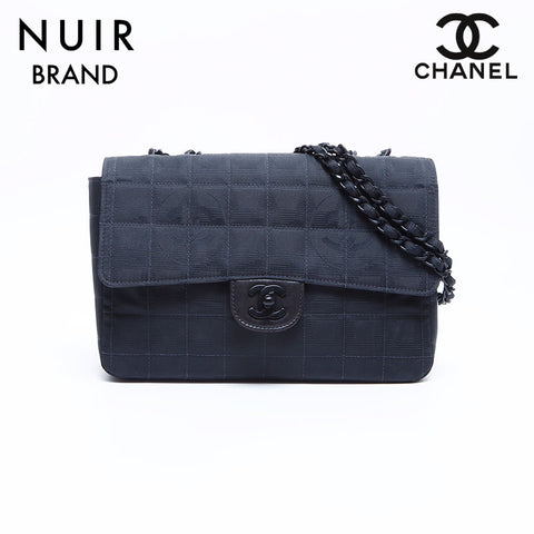 シャネル CHANEL ココマークニュートラベルラインCFチェーン6番台 ショルダーバッグ ブラック WS7909