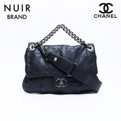 Chanel CHANEL 2WAY Matelasse Coco Mark No. 16 Shoulder Bag Black WS7911