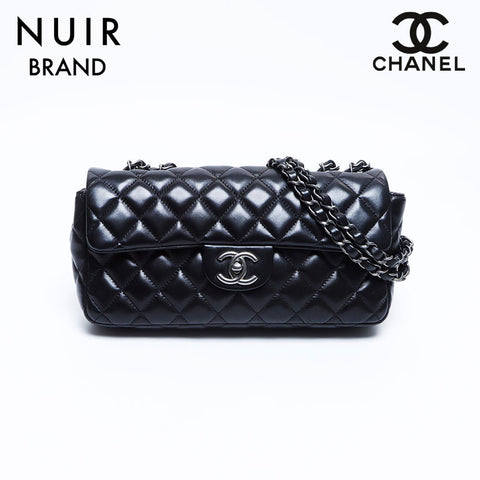 Chanel Coco Mark Matelasse East Waist No. 12 Shoulder Bag Black WS7915