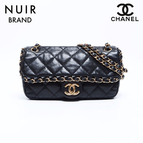 シャネル CHANEL ココマーク マトラッセ ラグジュアリー14番台 ショルダーバッグ ブラック WS7916