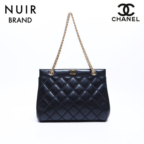 Chanel Coco Mark Matelasse 2.55 Chain No. 6 Shoulder Bag Black WS7919