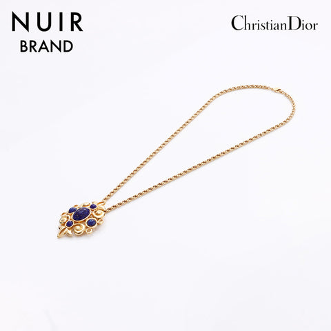 クリスチャンディオール Christian Dior ストーン ブローチ ネックレス ゴールド WS7931 – NUIR VINTAGE