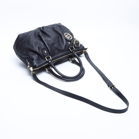 GUCCI GG Shima 2way Shoulder Bag black WS7942