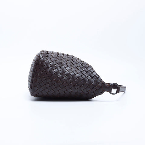 ボッテガヴェネタ BOTTEGAVENETA イントレチャート 25cm ショルダーバッグ ブラウン WS7944