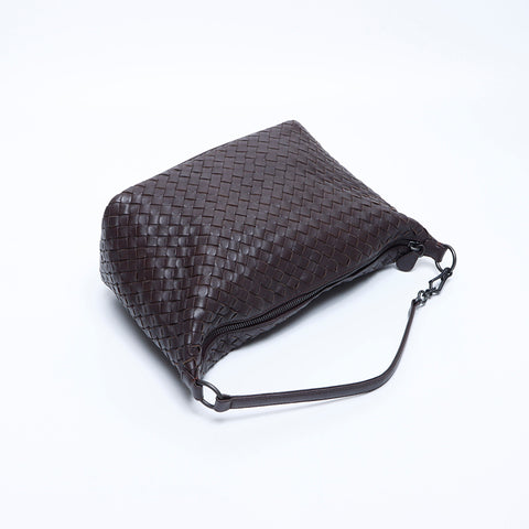 ボッテガヴェネタ BOTTEGAVENETA イントレチャート 25cm ショルダーバッグ ブラウン WS7944