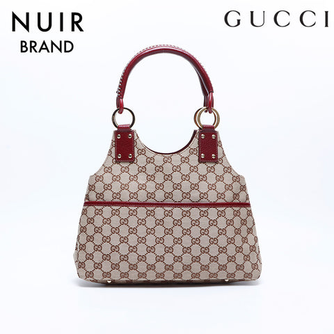 Gucci GG Canvas Handbag Beige WS7949