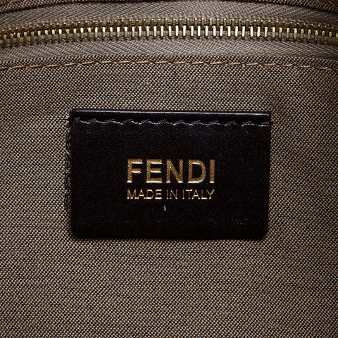 フェンディ FENDI ズッキーノ マンマバケット PVC ショルダーバッグ ブラウン WS7951