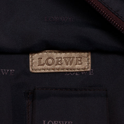 ロエベ LOEWE ナッパ アイレ アナグラム ハンドバッグ ベージュ WS7954