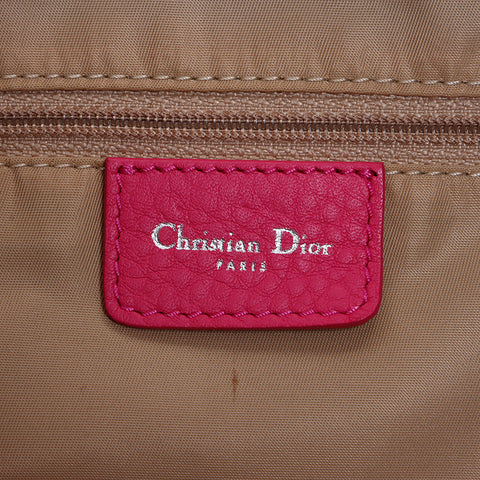 クリスチャンディオール Christian Dior トロッター ショルダーバッグ ブラック ピンク WS7961