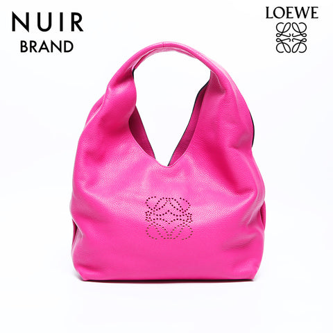 LOEWE Dunas Anagram Shoulder Bag Pink WS7966