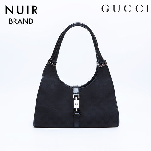 Gucci GG Canvas Jackie Handbag Black WS7969