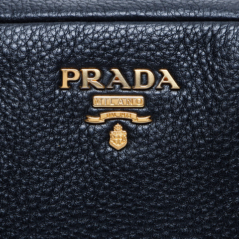 プラダ PRADA レザー ショルダーバッグ ブラック WS7976