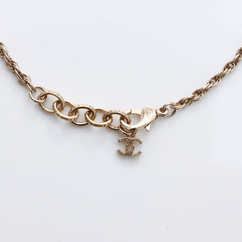 CHANEL C20V COCO Mark Necklace gold WS7990