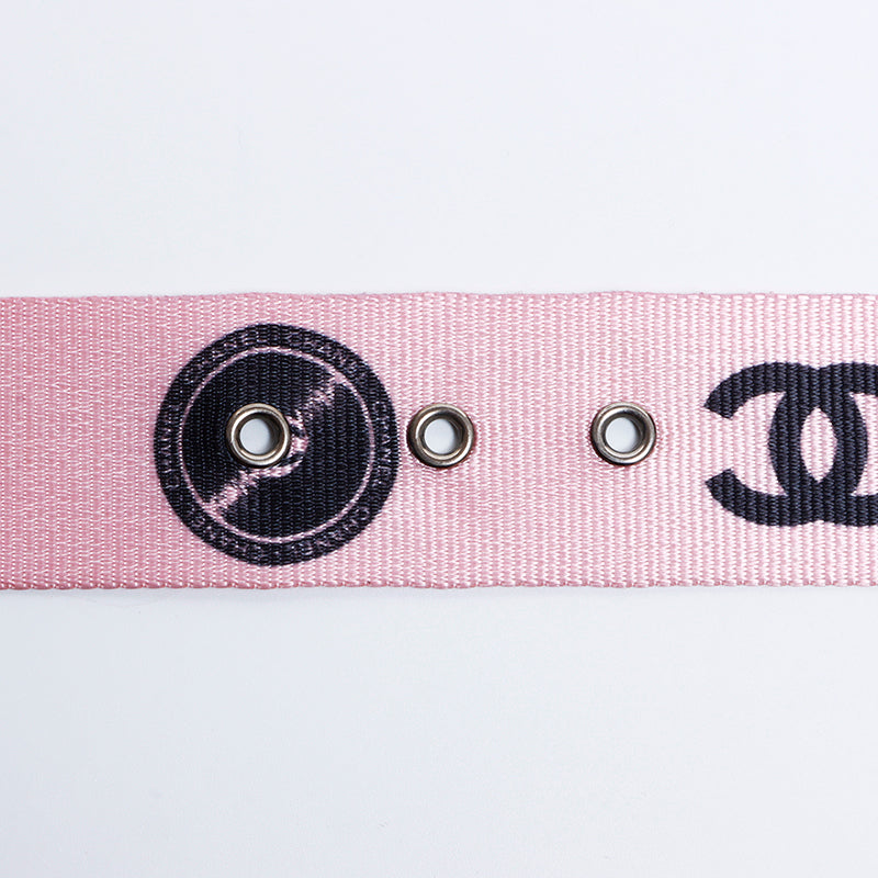 シャネル CHANEL 70/28 レコード ココマーク ベルト ピンク