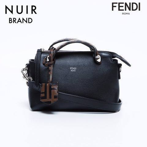 FENDI By the Way Leather Small 2-way Shoulder Bag Black WS8005