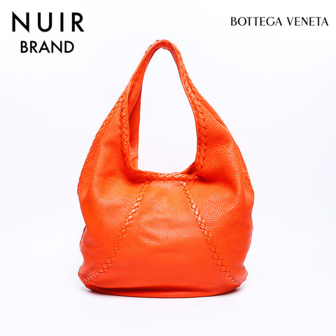 BOTTEGAVENETA Leather Handbag Handbag Orange WS8016