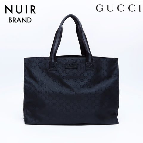 Gucci Sherry Line Nylon Tote Bag Tote Bag Black WS8017