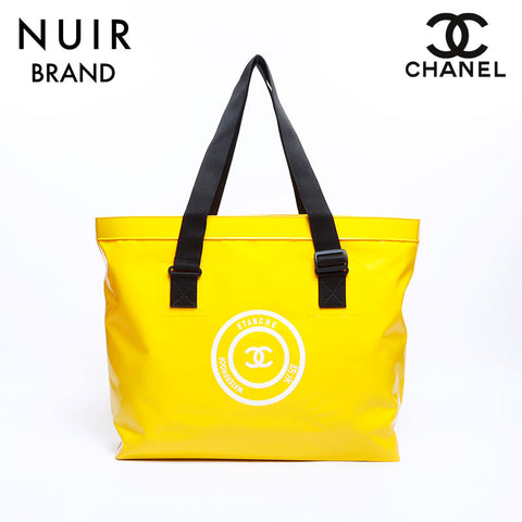 Chanel CHANEL No. 6 Waterproof Tote Bag Yellow WS8044