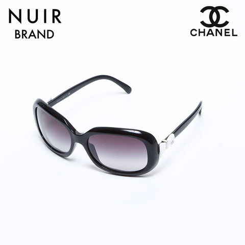 CHANEL ラウンド型 ブラックサングラス