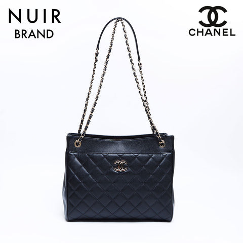 Chanel CHANEL No. 29 Caviar Skin with Wallet Shoulder Bag Black WS8053