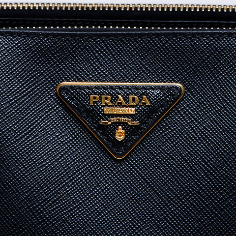 プラダ PRADA ガレリア サフィアーノ レザー ハンドバッグ ブラック WS8058